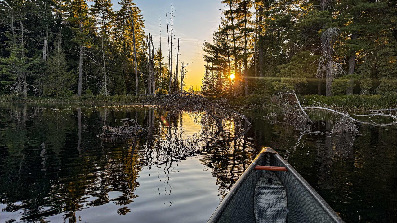 Solo Backcountry Canoe Camp on Sec Lake - Algonquin Park