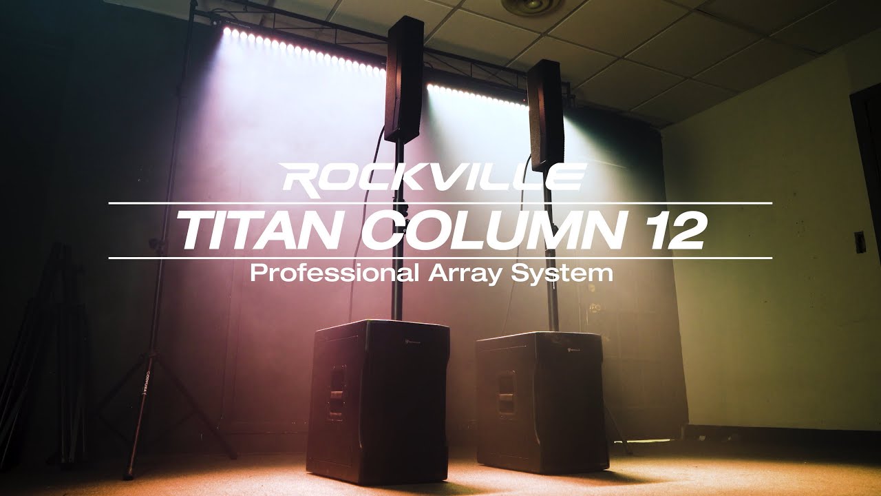 All About Rockville TITAN COLUMN 12 Powered Array Speaker 12