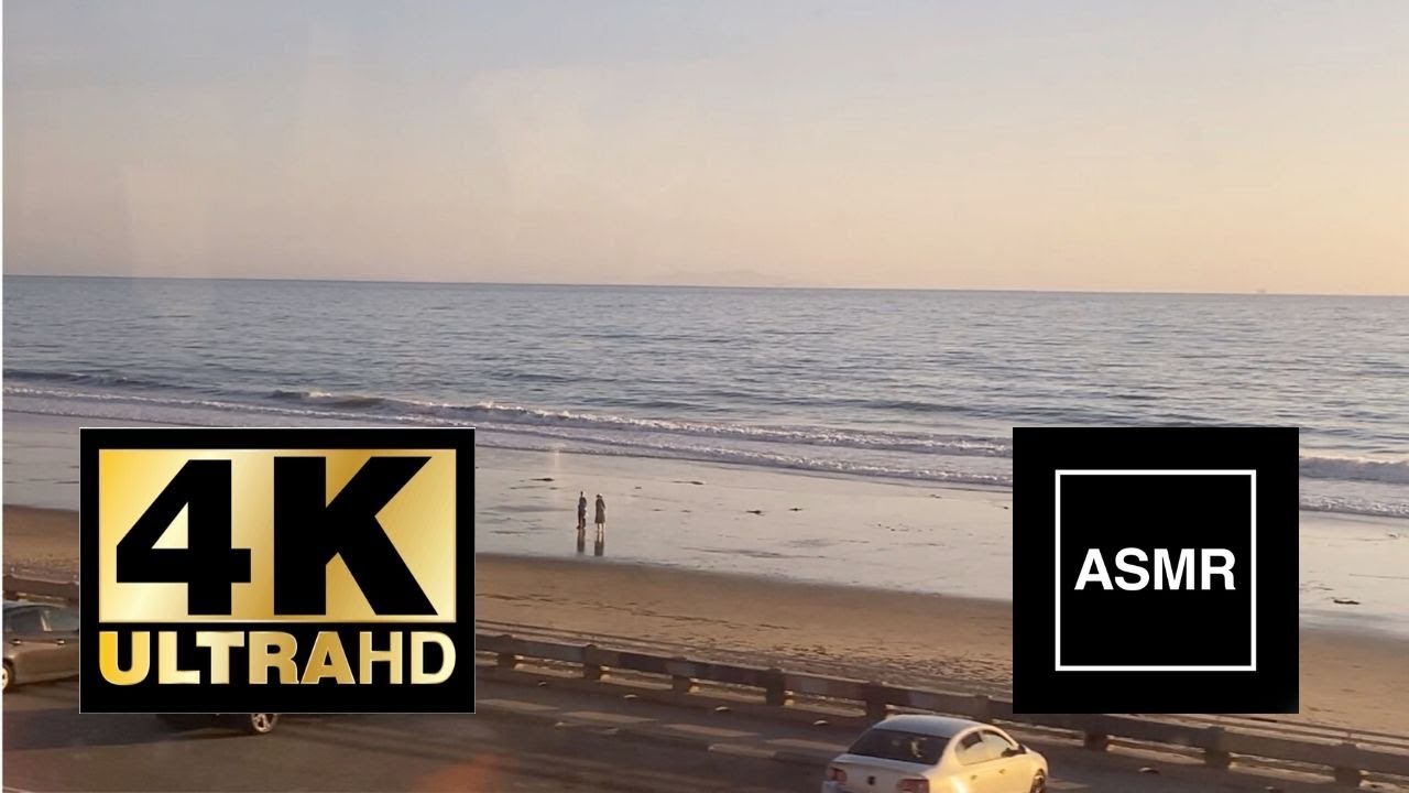 AMTRAK PACIFIC SURFLINER – SANTA BARBARA TO LOS ANGLES – 4K/ASMR TRAIN