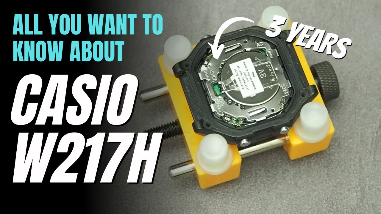 Casio W-217 Review, Pros and Cons, W217H 1AV vs F91W