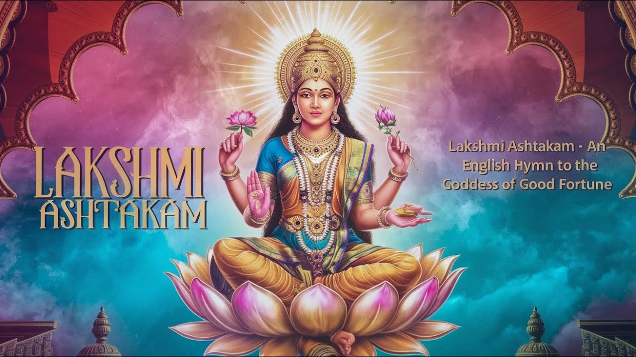 🌺 Lakshmi Ashtakam – An English Hymn to the Goddess of good Fortune  🌺