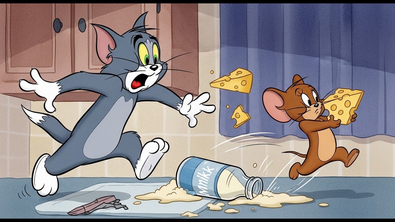 The Midnight Cheese Heist 😱 Tom & Jerry Epic Night Adventure!