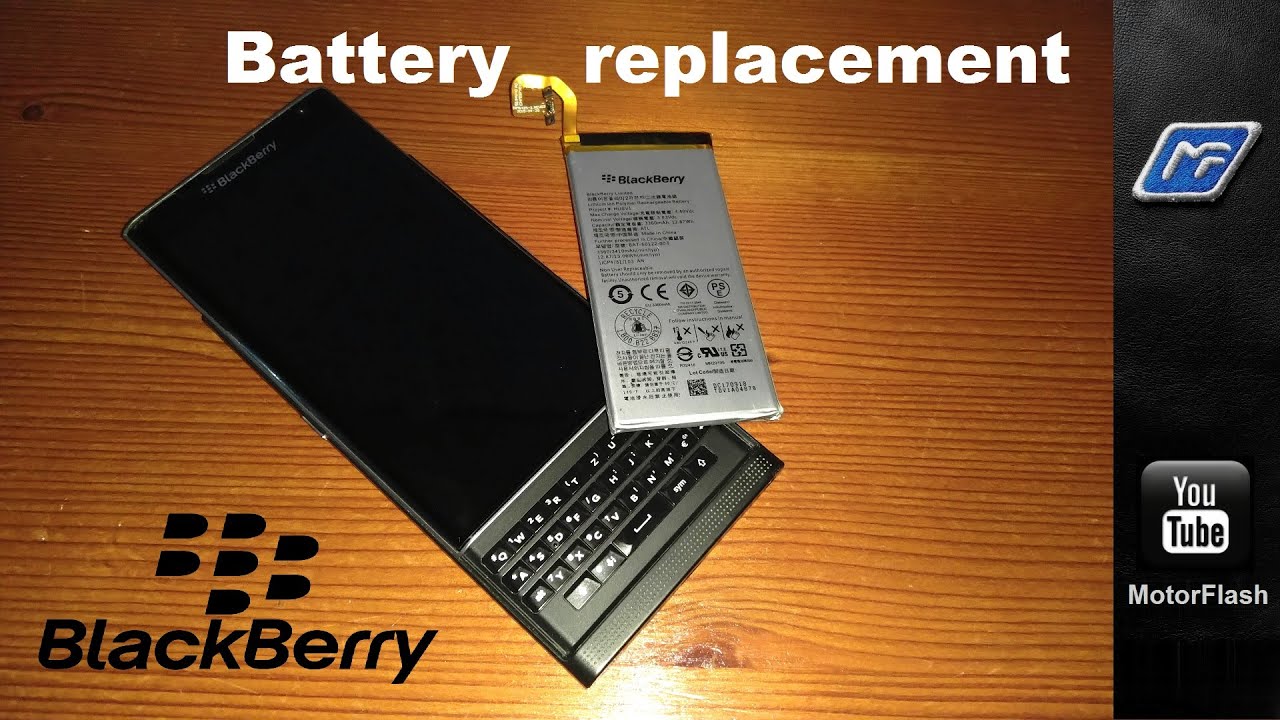 Battery Replacement / Výměna Baterie: BlackBerry PRIV