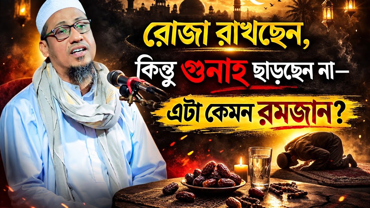 রোজা রাখছেন, কিন্তু গুনা ছাড়ছেন না --এটা কেমন রমজান ?? || আনিসুর রহমান আশরাফী||