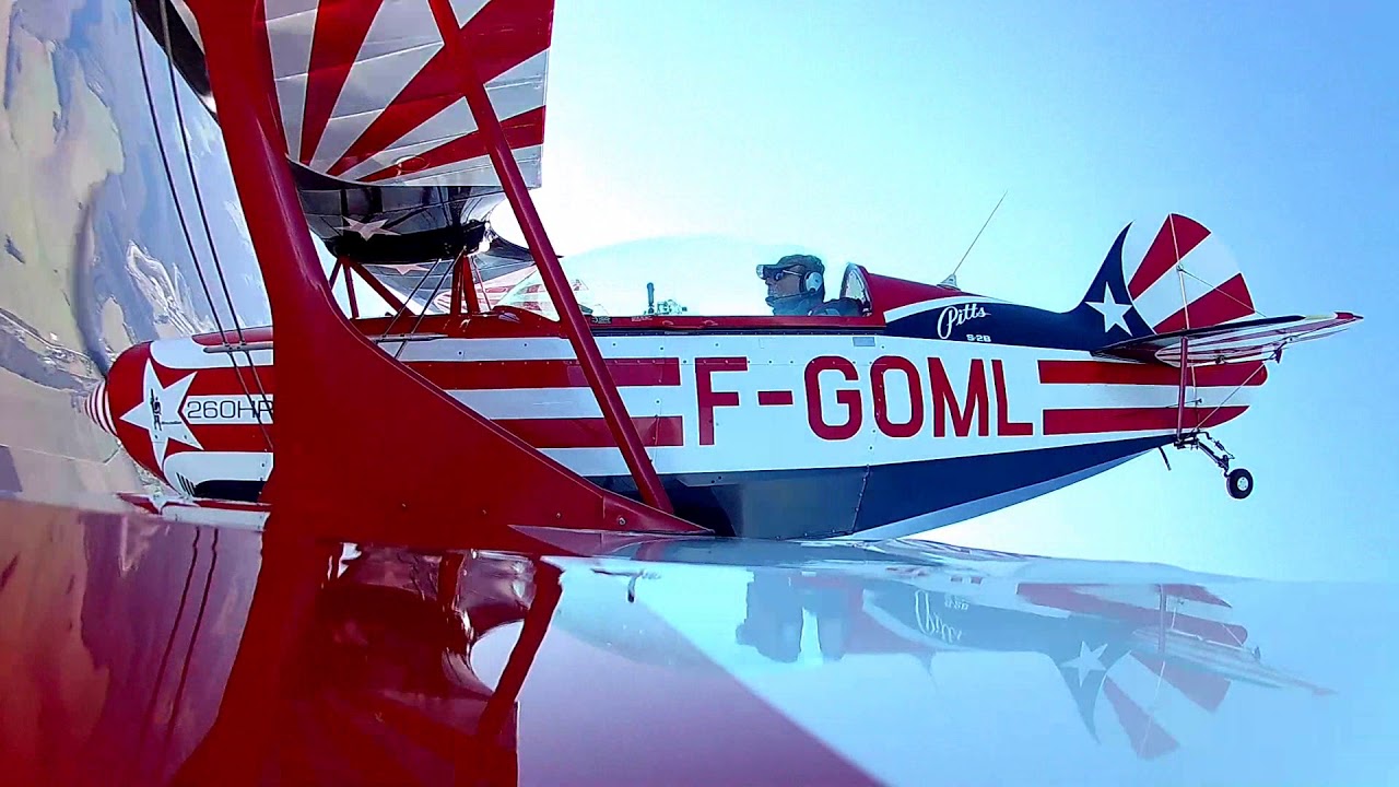 Flying & spinning the Pitts over sunny Burgondy/France.. Fevrier 2020