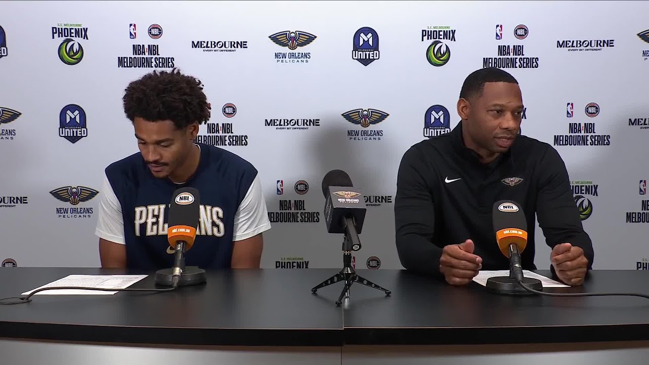 Willie Green and Jordan Poole Press Conference vs S.E Melbourne Phoenix, NBAxNBL Melbourne Series