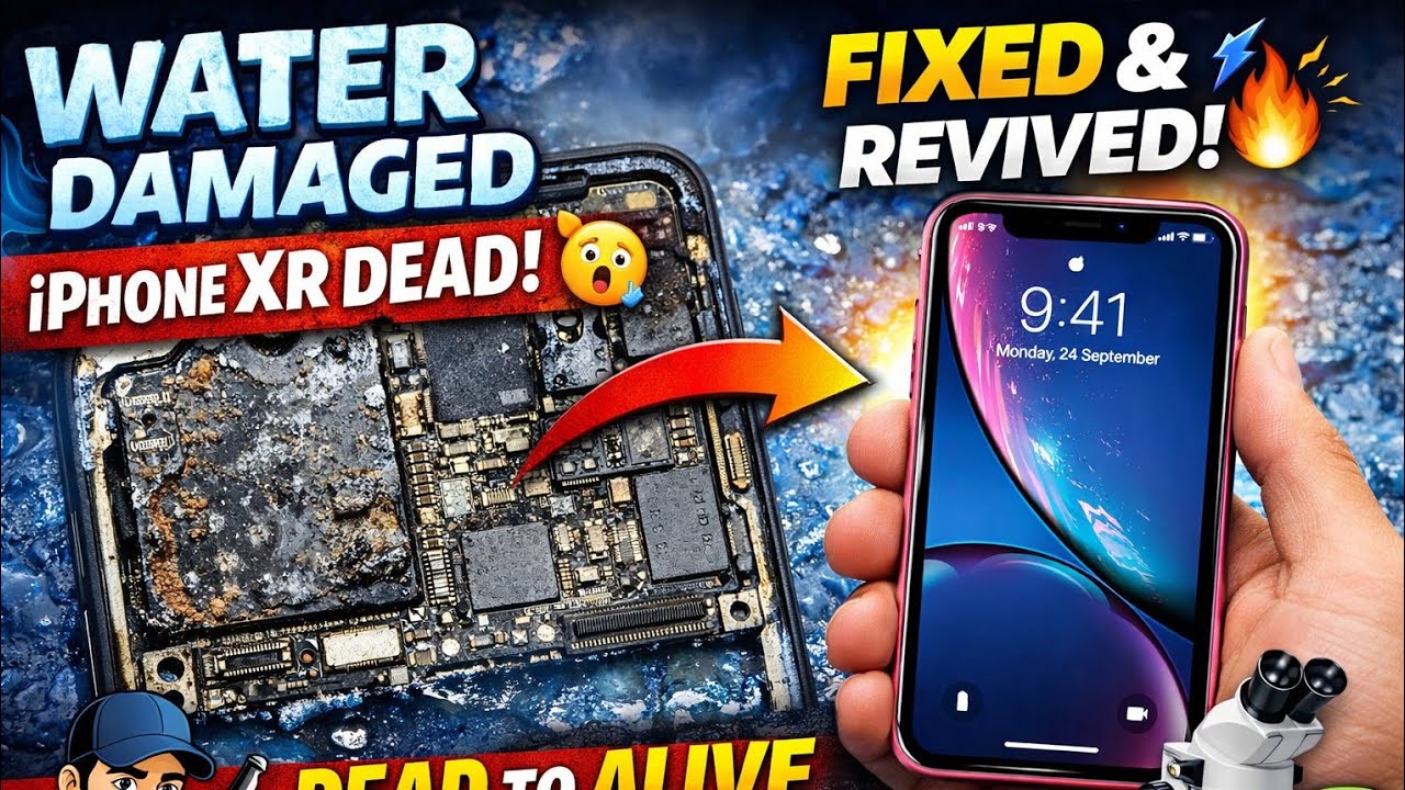 iPhone XR Dead Recovery 💧 | Water Damaged iPhone XR Repaired | Phone Revived 🔥#youtube 