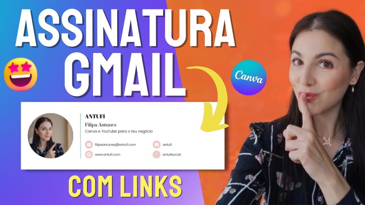 Tutorial ASSINATURA GMAIL no CANVA