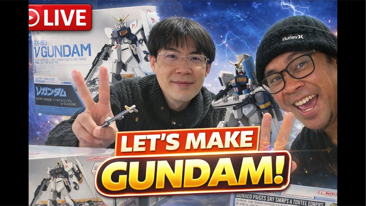 LIVE Gunpla Build in Osaka 🇯🇵 | Making Gundam with Kazuyuki 【生配信】大阪でガンプラ制作！🇯🇵 カズユキとガンダム