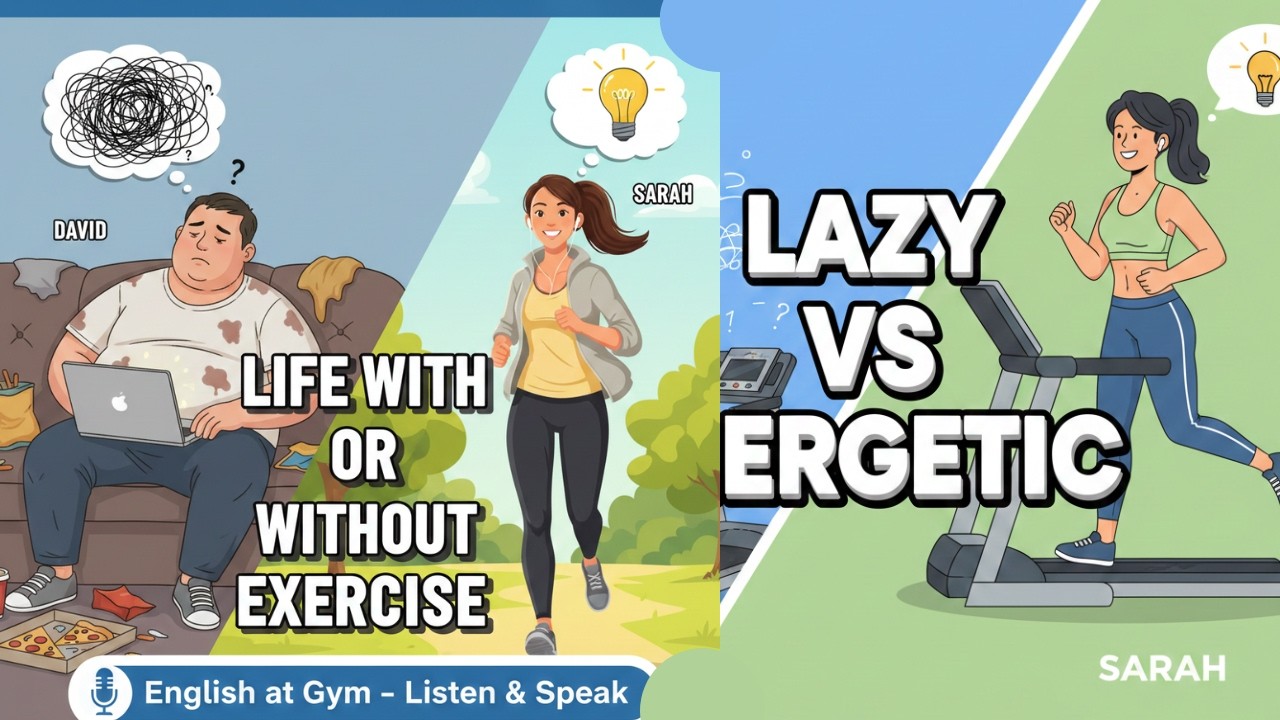Talking about Life With or Without Exercise | Talksy English Learning | What Changes? | Speaking Eng