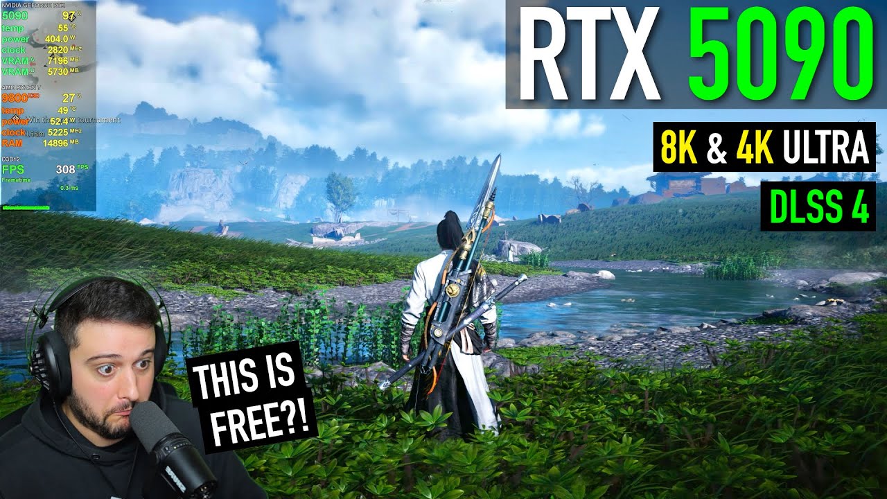 RTX 5090 &mdash; Там, где встречаются ветры &mdash; Ультра-настройки 4K и 8K!