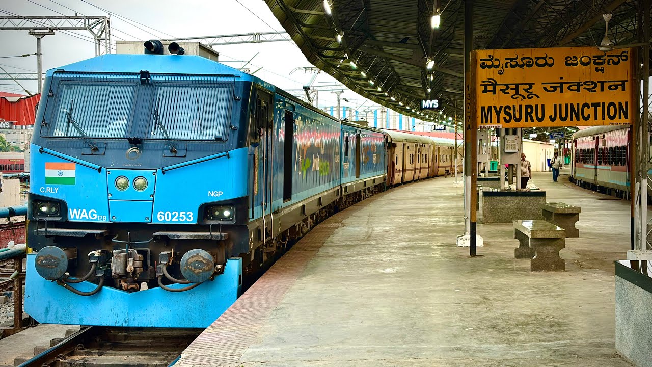 Wodeyar Express first LHB Run & a Powerful Farewell | NGP WAG 12B & KJM WAP 7