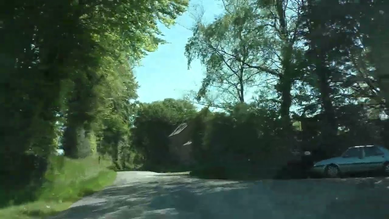Driving From 22110 Kergrist Mo&euml;lou To 22480 Saint Nicolas du P&eacute;lem, C&ocirc;tes d'Armor, Brittany, France