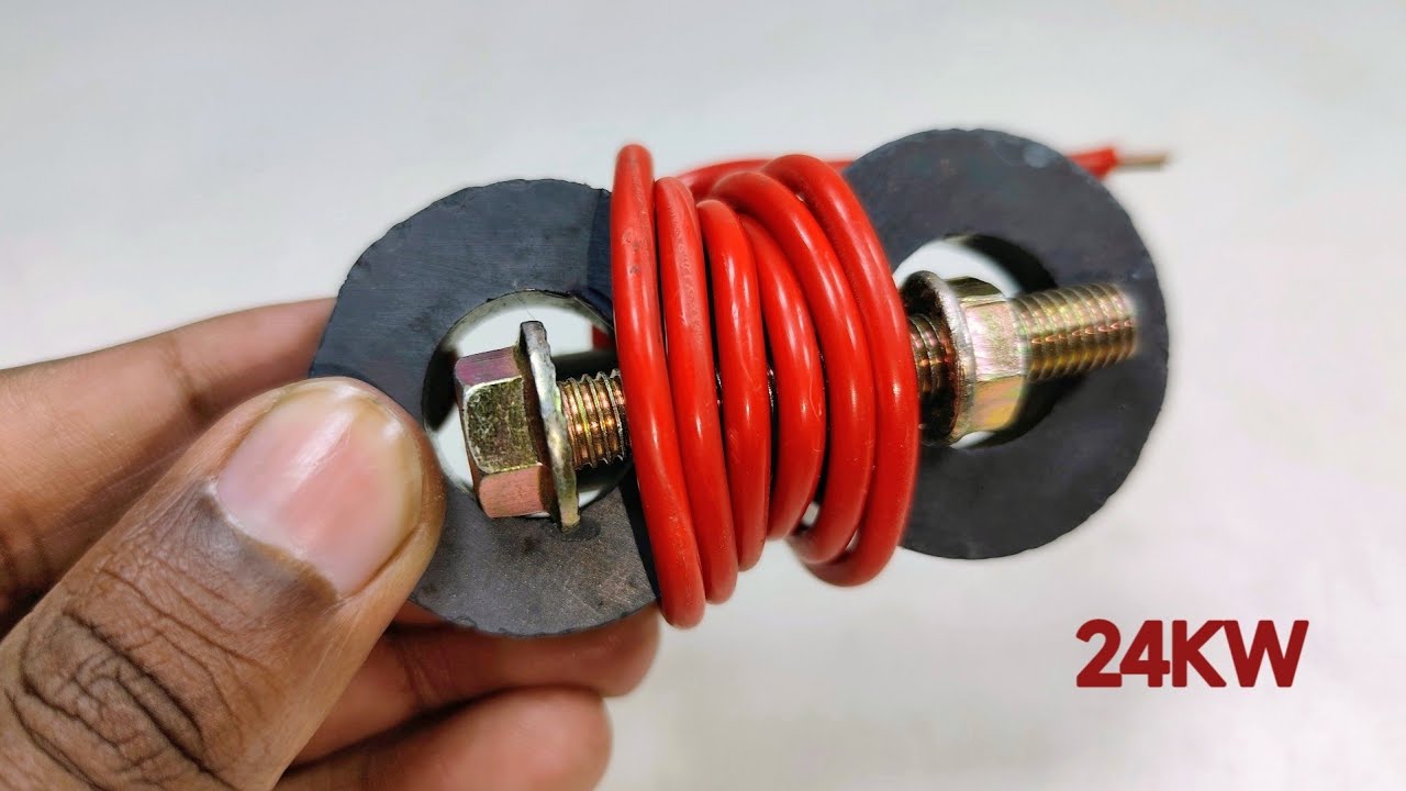 Free Energy Generator 24KW 220v Amazing Powerful Electricity with Coper wire use Magnetic idea