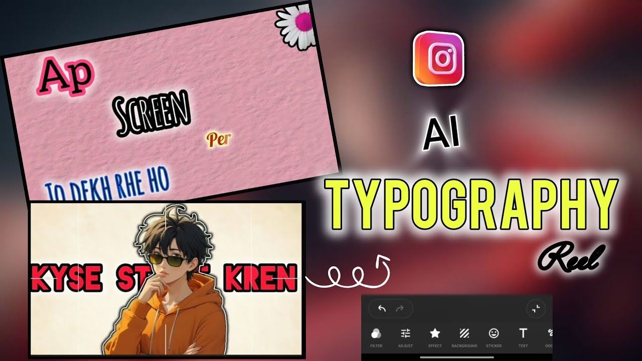 How To Create Typography Reels Using Inshot | Instagram Trending Typography Video Editing 