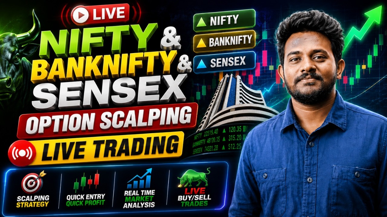 🚨 LIVE: Nifty, Bank Nifty & Sensex Option Scalping | Best Intraday Trading Strategy | Live Analysis
