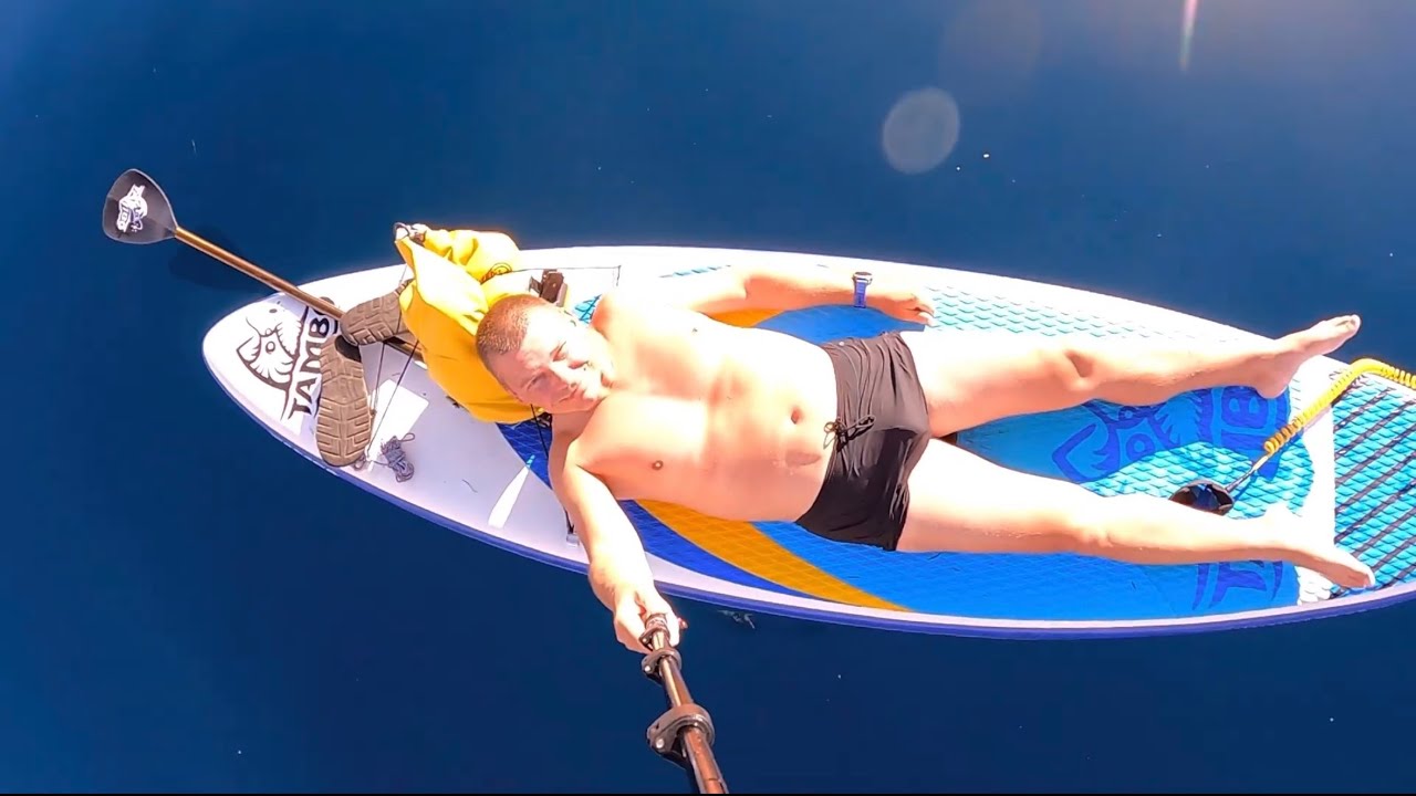 Chorvatsko 1.11.2022 projižďka na paddleboardu u ostrova Pag