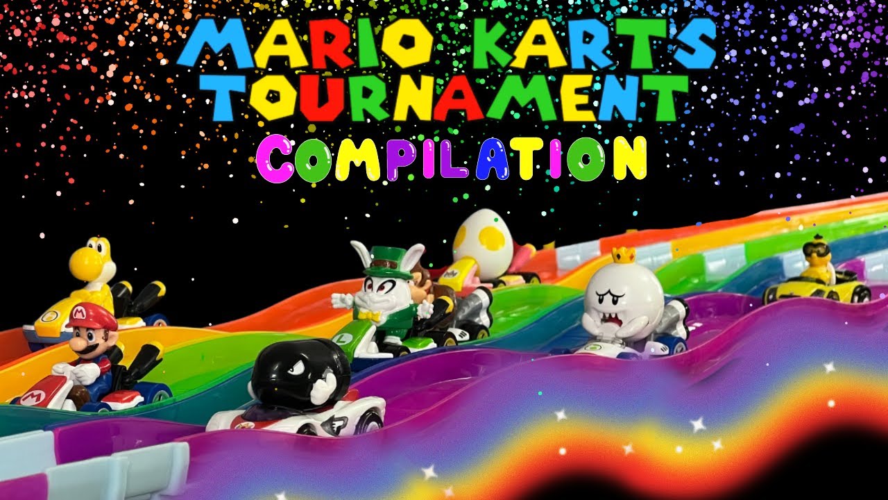 MARIO KARTS SLIME RACING | DIECAST CARS TOURNAMENT | COMPILATION
