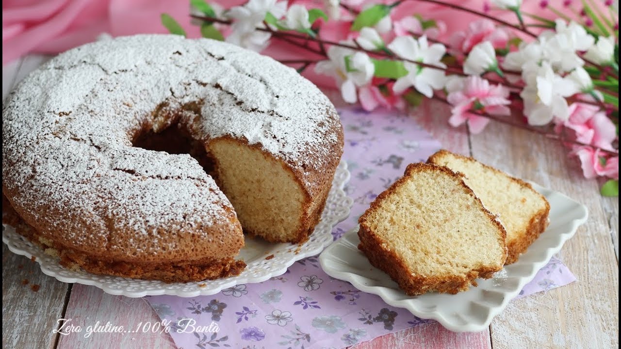 Ciambellone soffice al bicchiere, senza glutine e senza bilancia