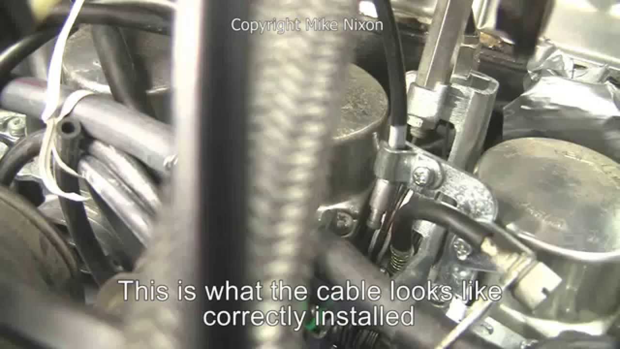 Attaching CBX Carburetor Cables