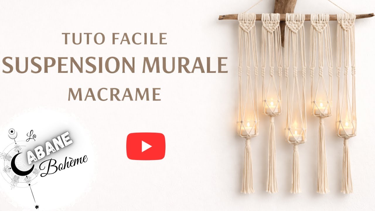 Suspension Murale Bohème Facile  DIY Déco Maison