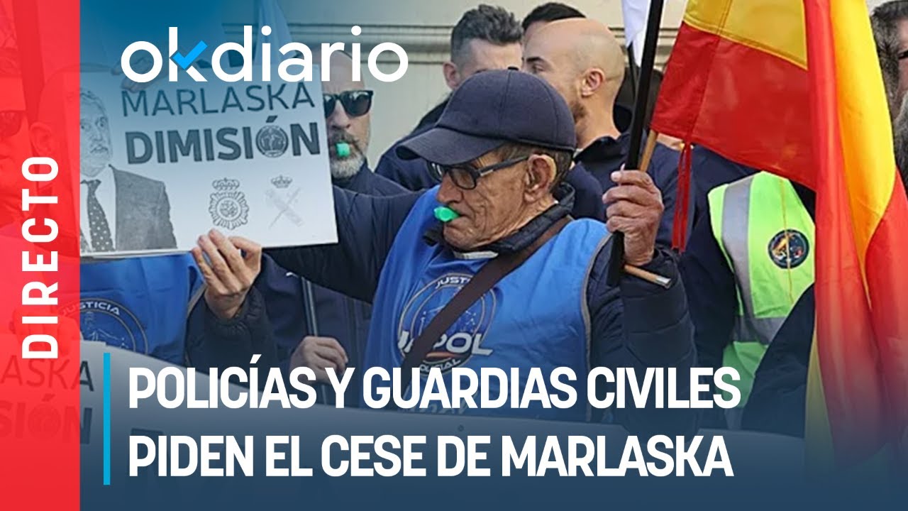 Policías y guardias civiles exigen la dimisión de Marlaska