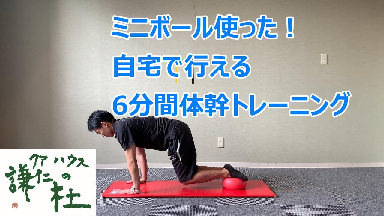 ミニボールを使った！自宅で体幹トレーニング