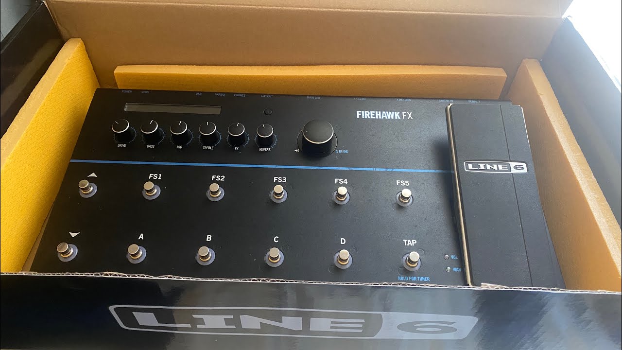 My new pedalboard LINE6 Firehawk FX  Unboxing 
