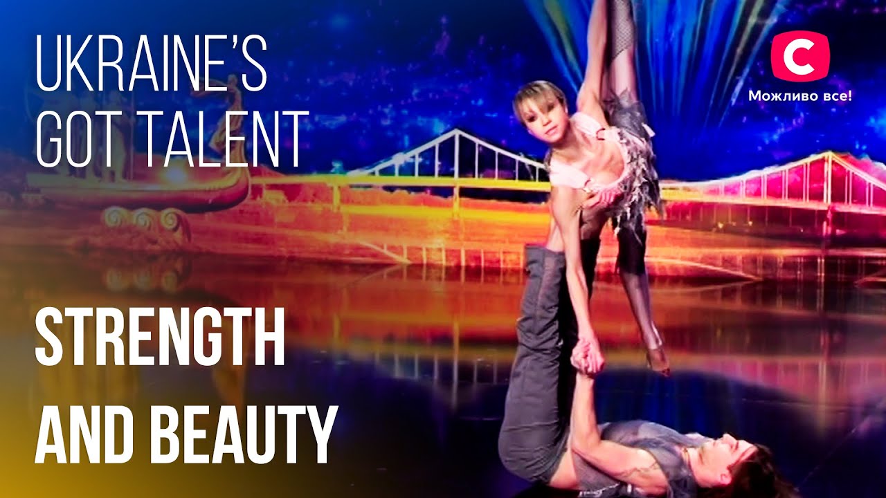 🥰Graceful Acrobatic Performance by Ukrainian Duo💙💛 | Amazing Auditions | Got Talent 2023