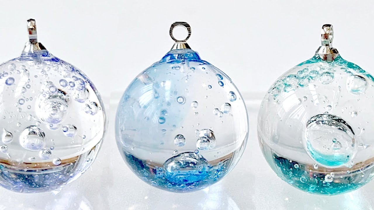 【UVレジン】泡玉ネックレスを作りました！resin DIY