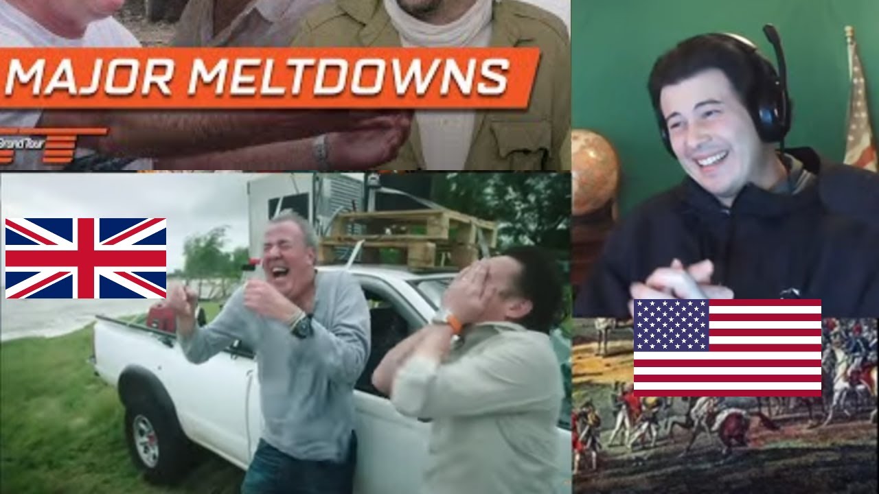 American Reacts Clarkson, Hammond and May's Most Major Meltdowns | The Grand Tour