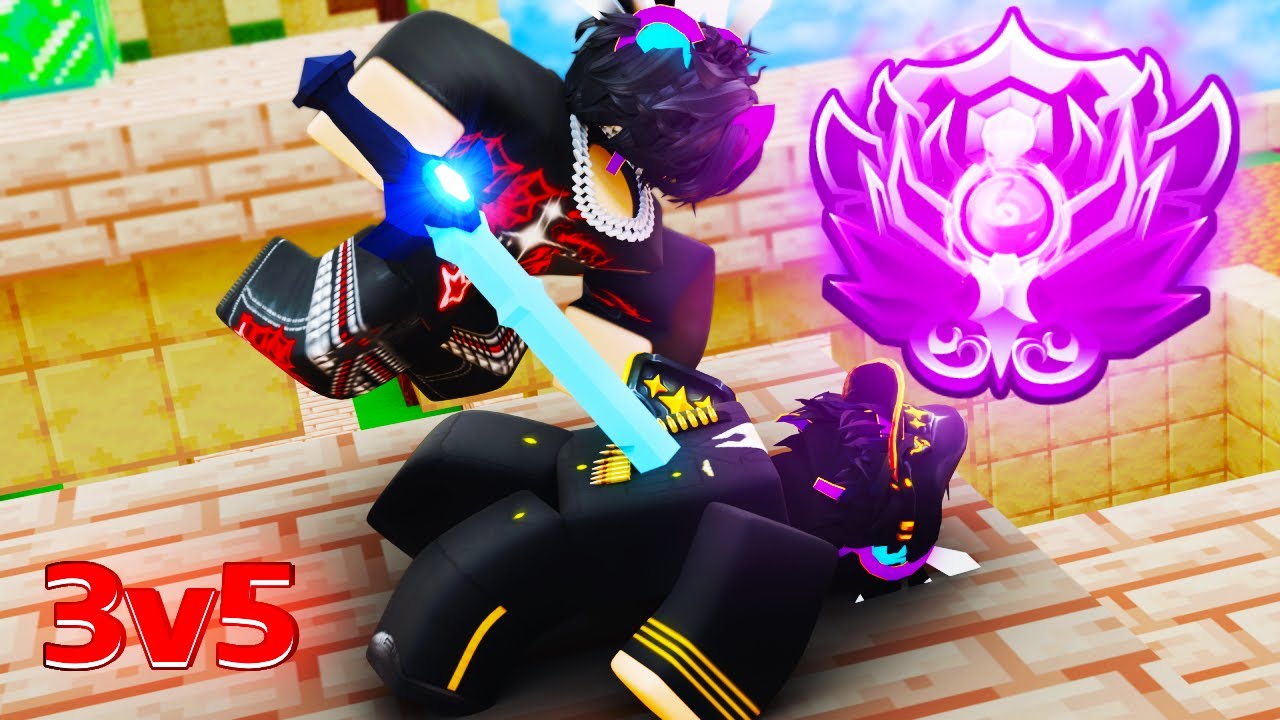 How I WON A 3V5 In Ranked.. (Roblox Bedwars)