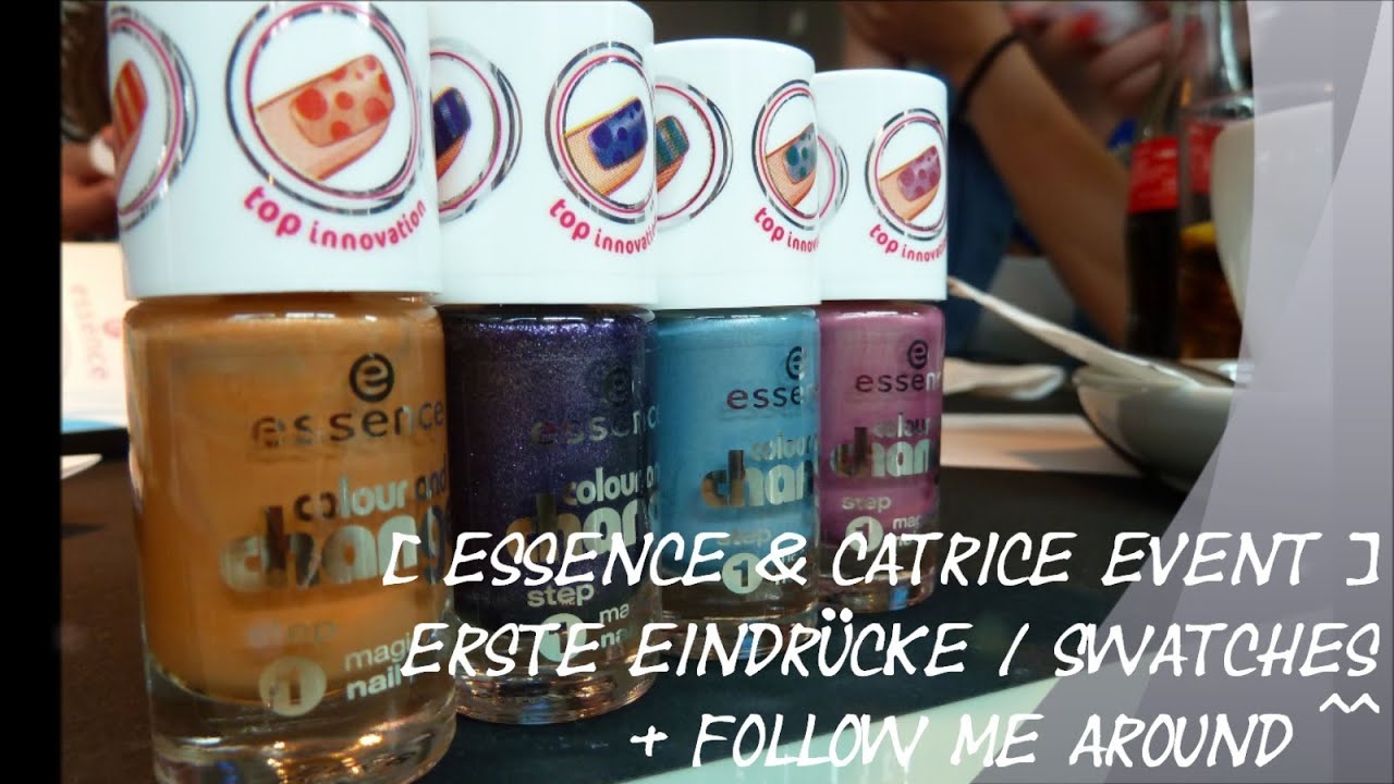 [Essence & Catrice Blogger Event] Swatches & Erste Eindrücke der Sortimentsumstellung