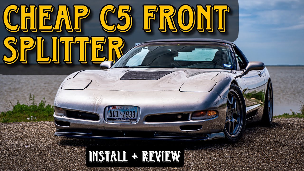 Functional Front Splitter For C5/C6 Corvette. Front Splitter That Won’t Make Your Car Over Heat.