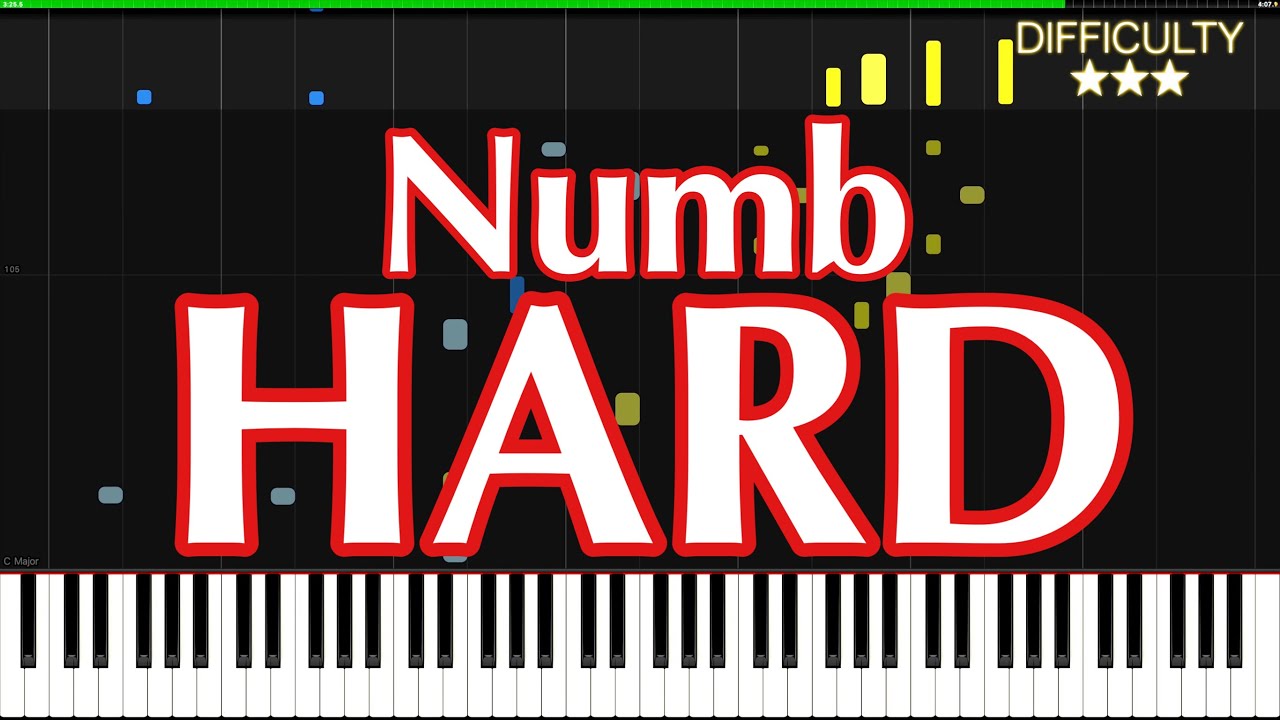 Numb - Linkin Park - HARD Piano Tutorial + SHEET MUSIC