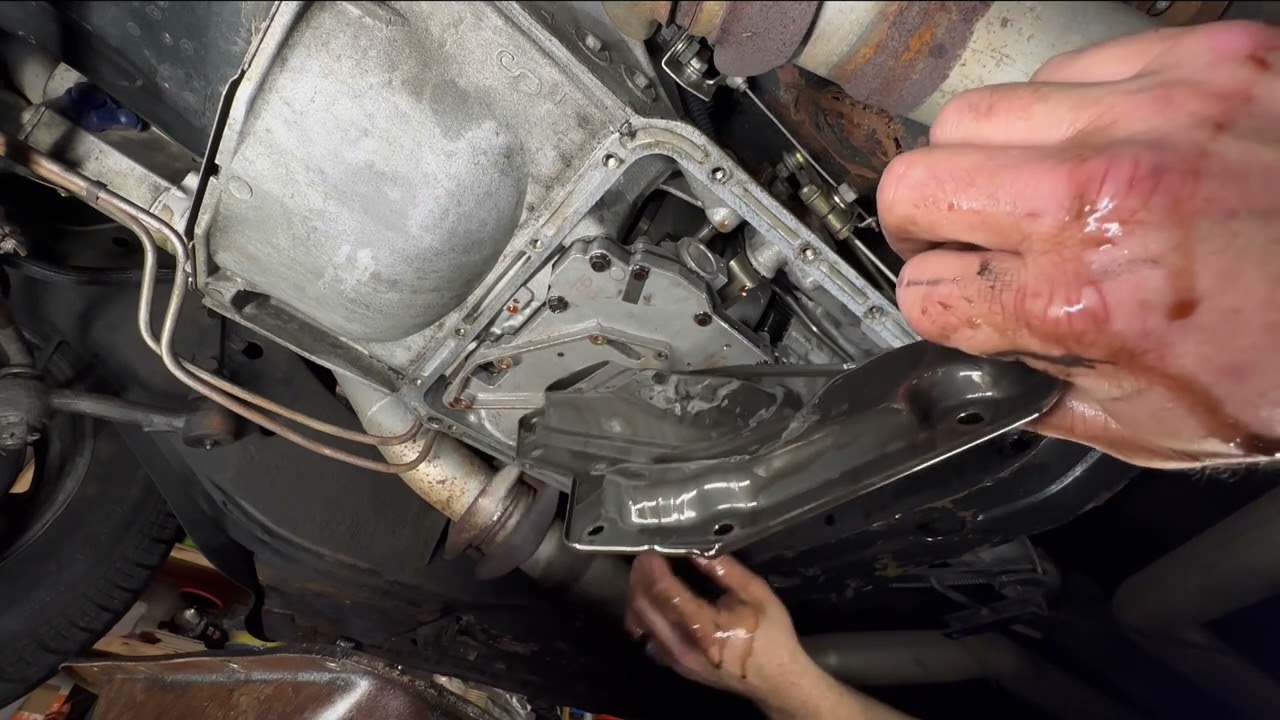 C6 Transmission Pan & Filter Replacement on 1965 Ford Galaxie 500 Convertible