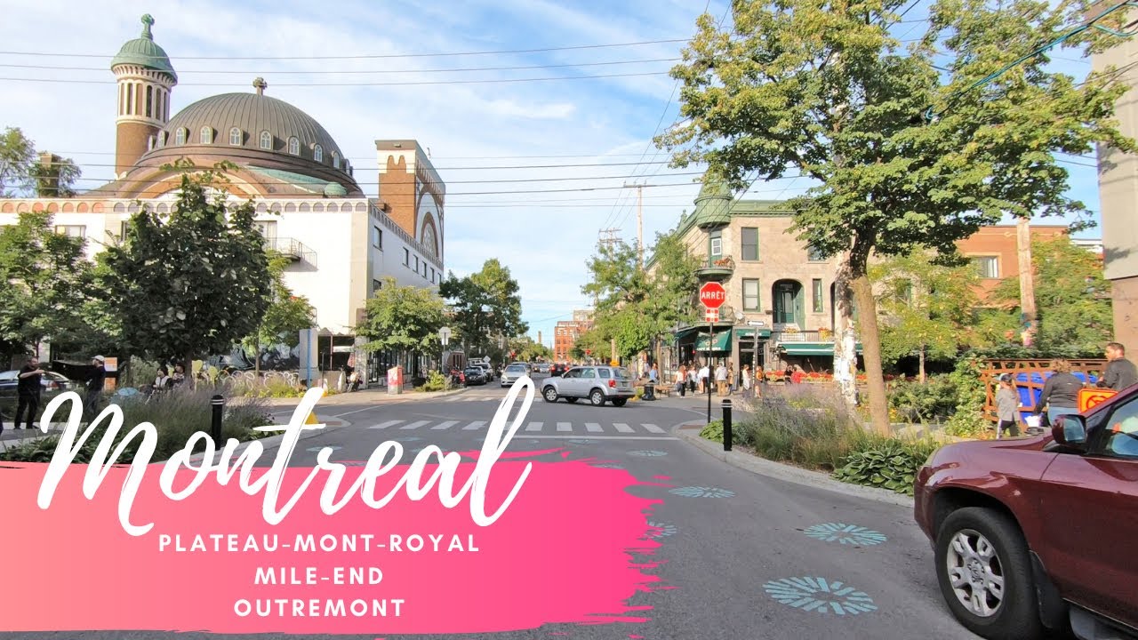 Driving in Montreal on Plateau Mont Royal - Mile End and Outremont #drivinginmontreal #montreal