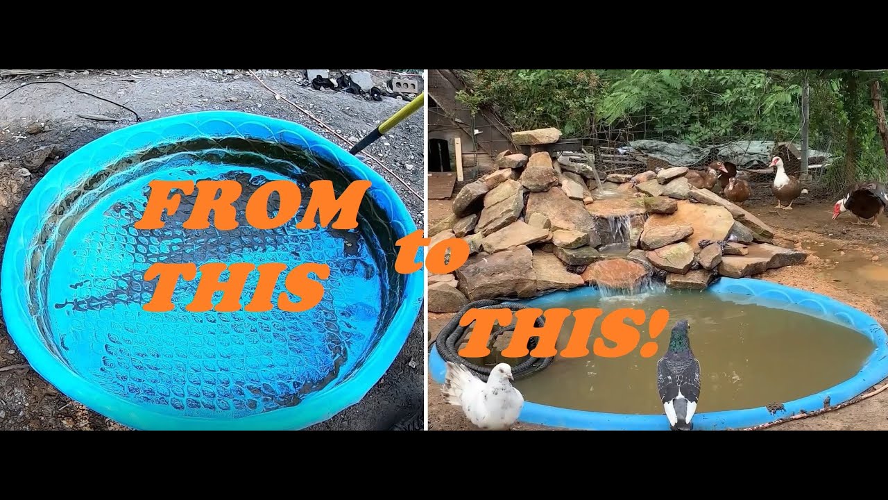 From Children's Pool to beautiful Duck Pond! (full build) #pondbuild