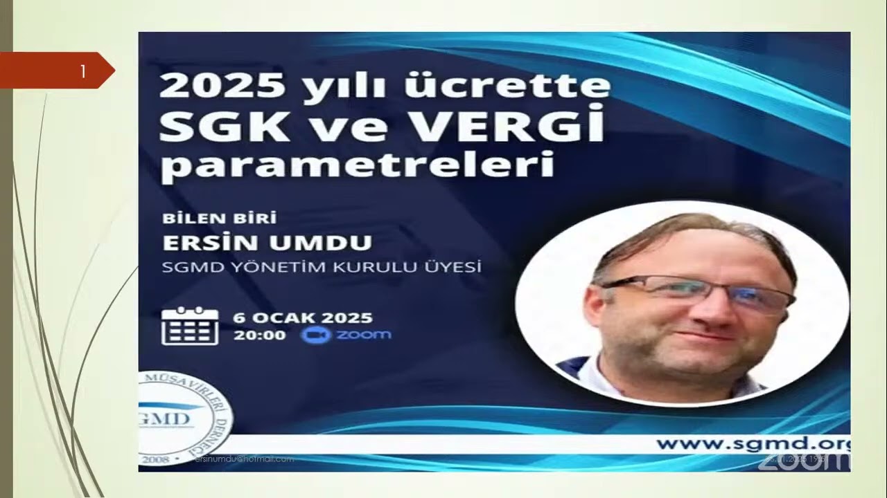 2025  SGK  VERGİ PARAMETRELERİ