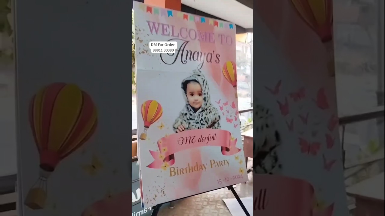 Happy Birthday Banner | Birthday Stand poster #birthday #poster #creative #shorts #gifts