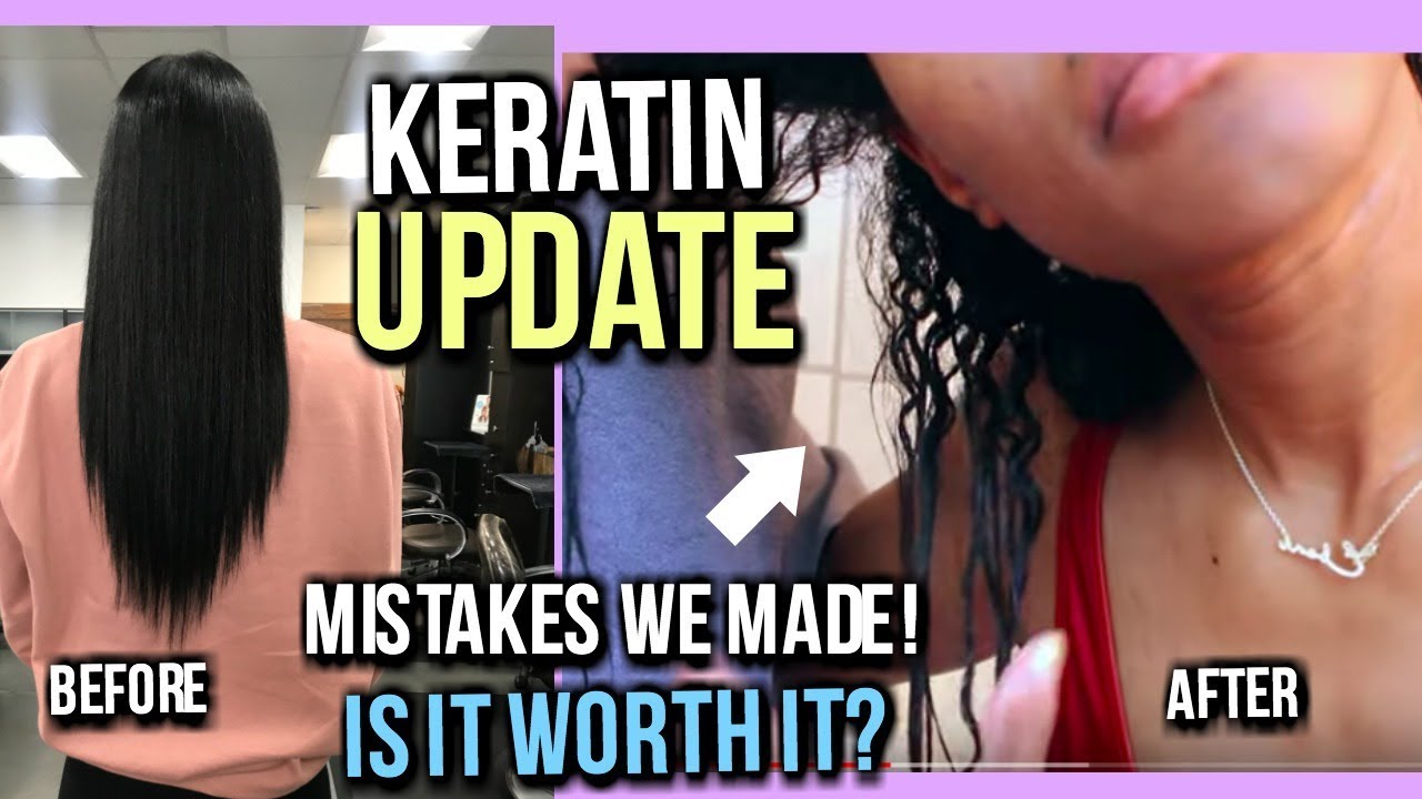 KERATIN TREATMENT ON RELAXED HAIR UPDATE| IS IT WORTH THE HYPE? + MISTAKES WE MADE