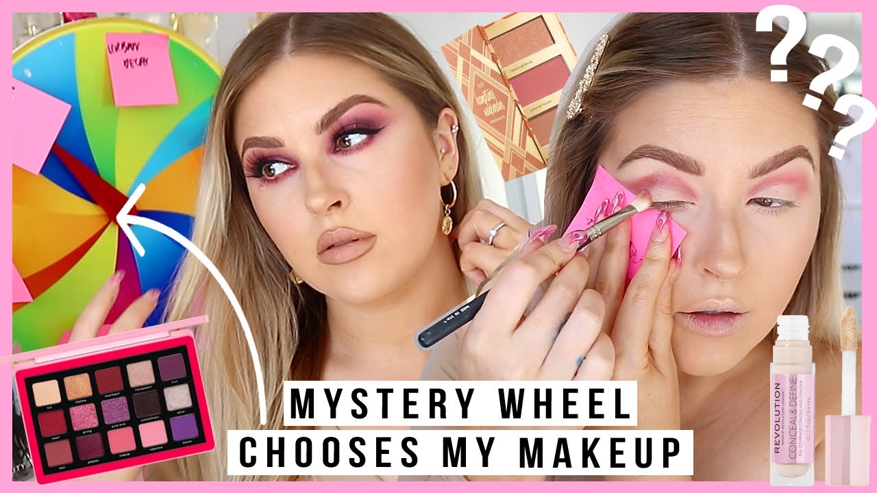 MYSTERY WHEEL chooses my makeup & colours! 🔮 so fun!
