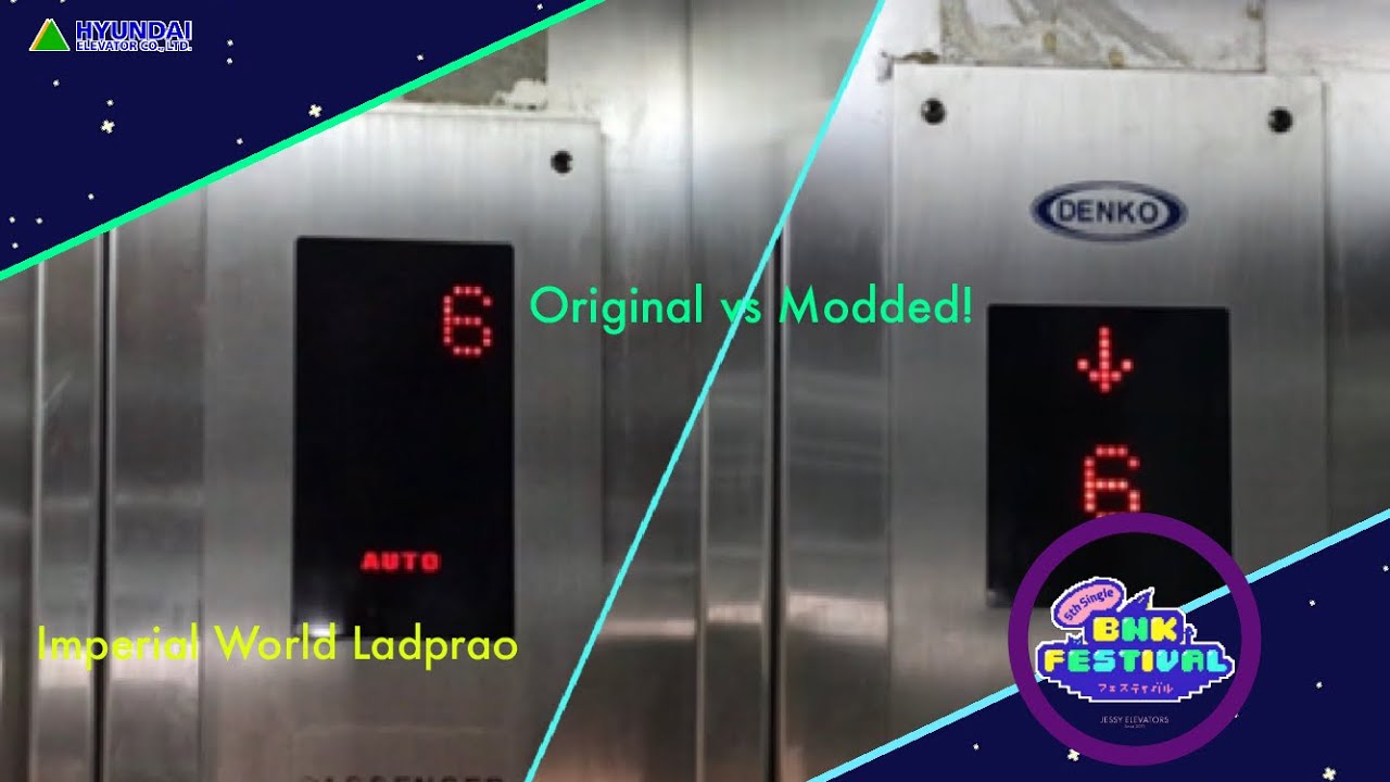 Imperial World Ladprao, Bangkok ** Hyundai and Denko Traction Scenic Elevators [Plaza]