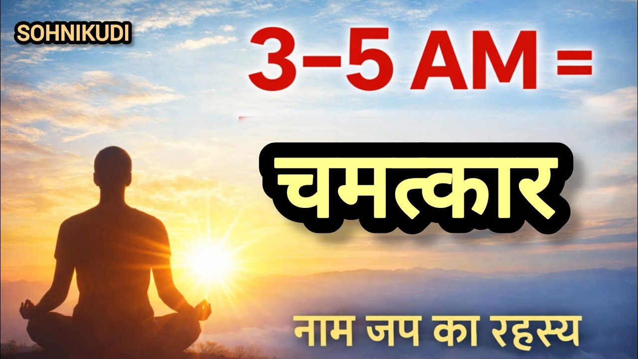ब्रह्म मुहूर्त में नाम जप क्यों सबसे शक्तिशाली है? जानिए 5 गुप्त लाभ।  @Sohnikudi1111 