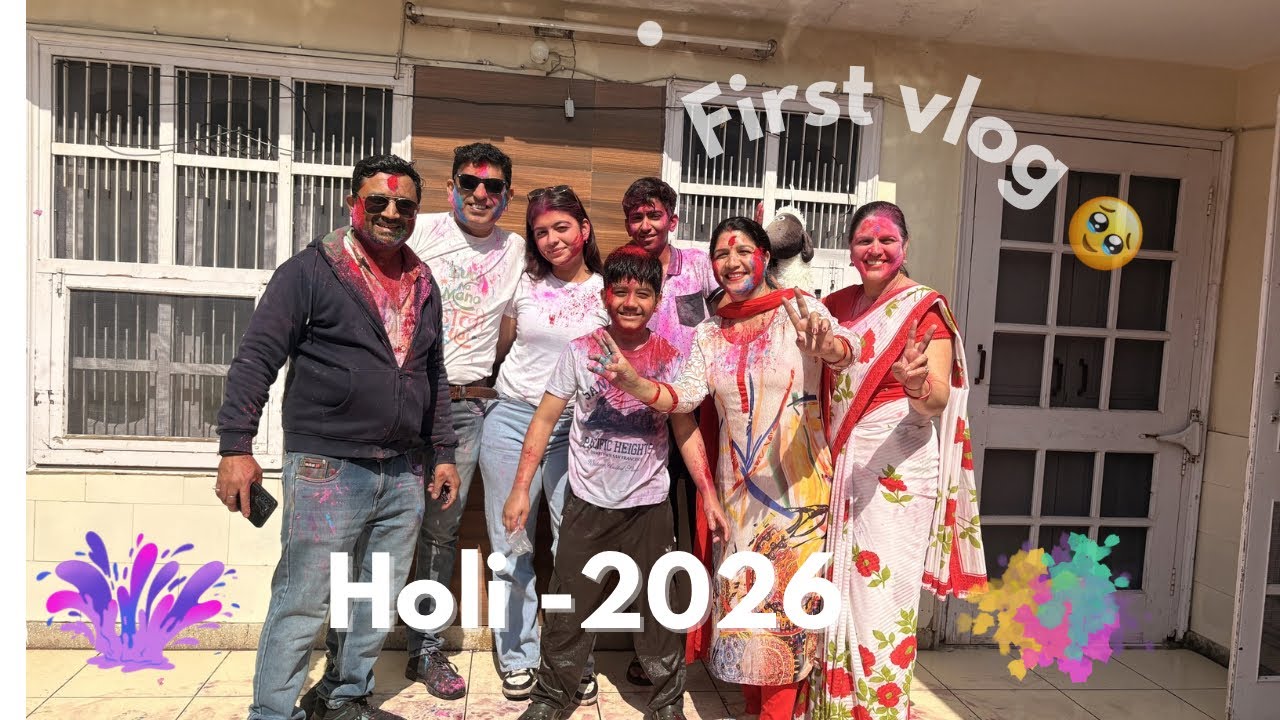 I Wasn't Ready For This..🤪Holi 2026 Celebration! MY FIRST VLOG! 🤙🏻Celebrating My Craziest Holi Ever!