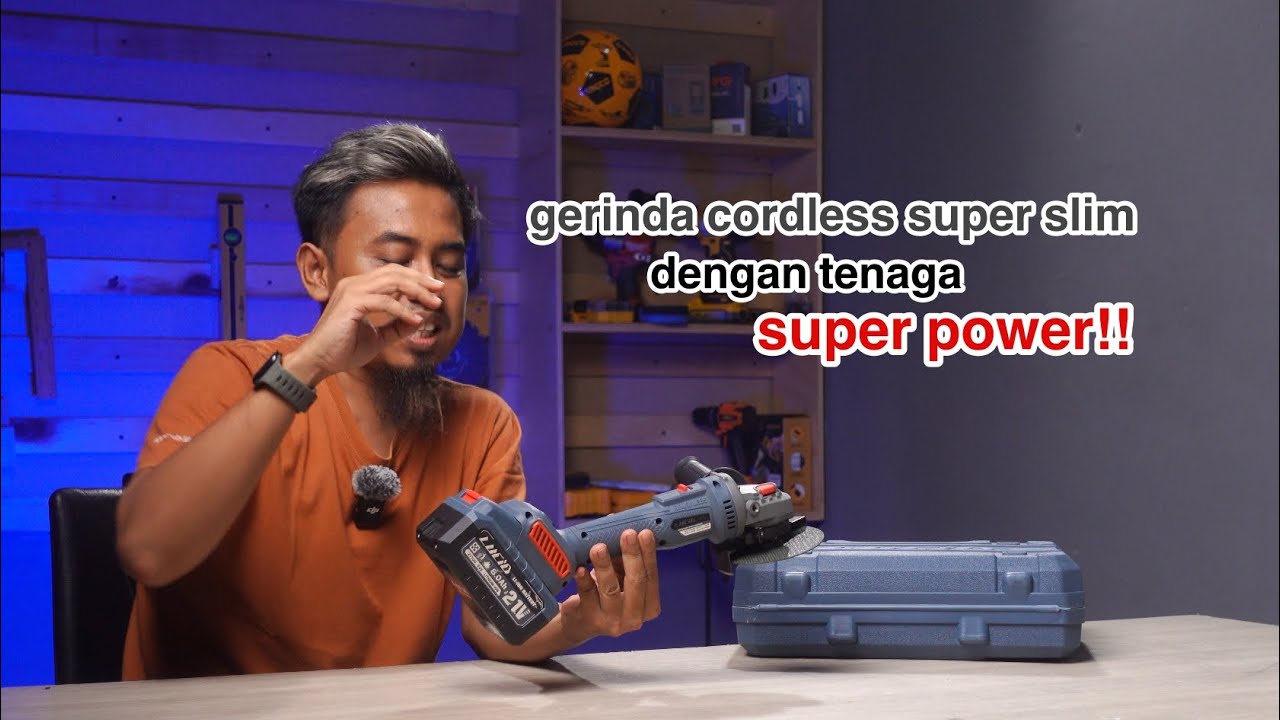 Gilee, harga segini udah pake batre EVE 8Ah 2pcs & outer rotor! - LUCID LY-01 CORDLESS ANGLE GRINDER