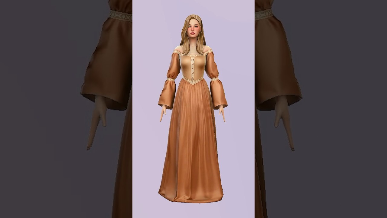 Free Medieval Dress CC you need into your game 🦌 #sims4 #thesims #thesims4 #sims4cc