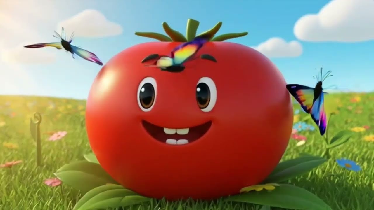 Hindi Kids Poem | Fun Nursery Rhyme for Kids | Tamatar Song#hindinurseryrhyme .