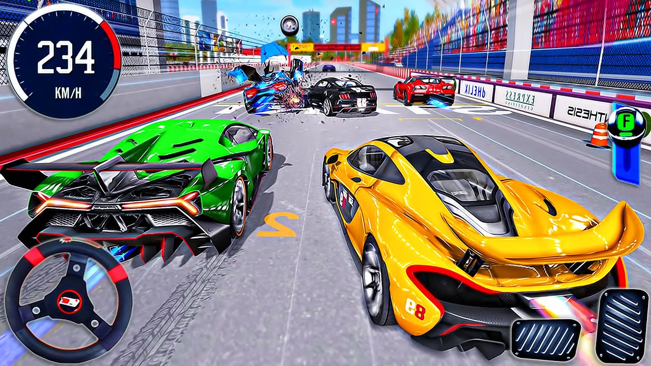 Speed Car Race Stunts Driving 3D - Impossible Car Racing Simulator - Android GamePlay