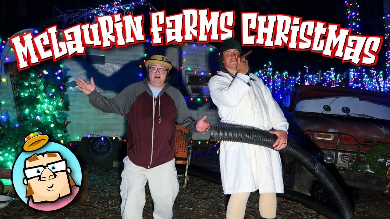 Meeting Christmas Characters at Woods of Terror!  McLaurin Farms Christmas - Greensboro, NC